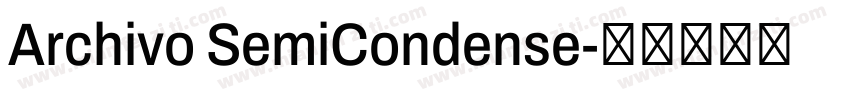 Archivo SemiCondense字体转换
